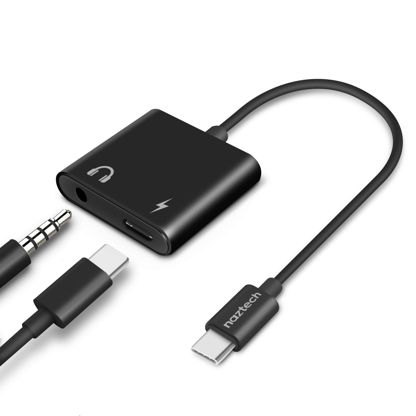Naztech Adaptador De Audio USB-C 3.5mm - Attenza Panamá