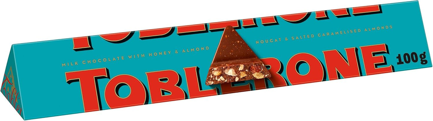 Chocolates Toblerone Crunchy Almonds Barra - 100g - Attenza.net