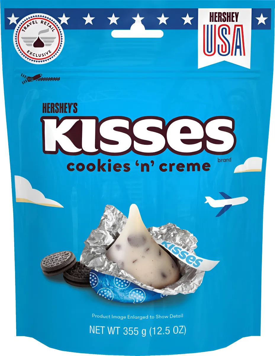 Chocolates Hersheys Kisses Cookies&Crème Bolsa - 355g - Attenza.net