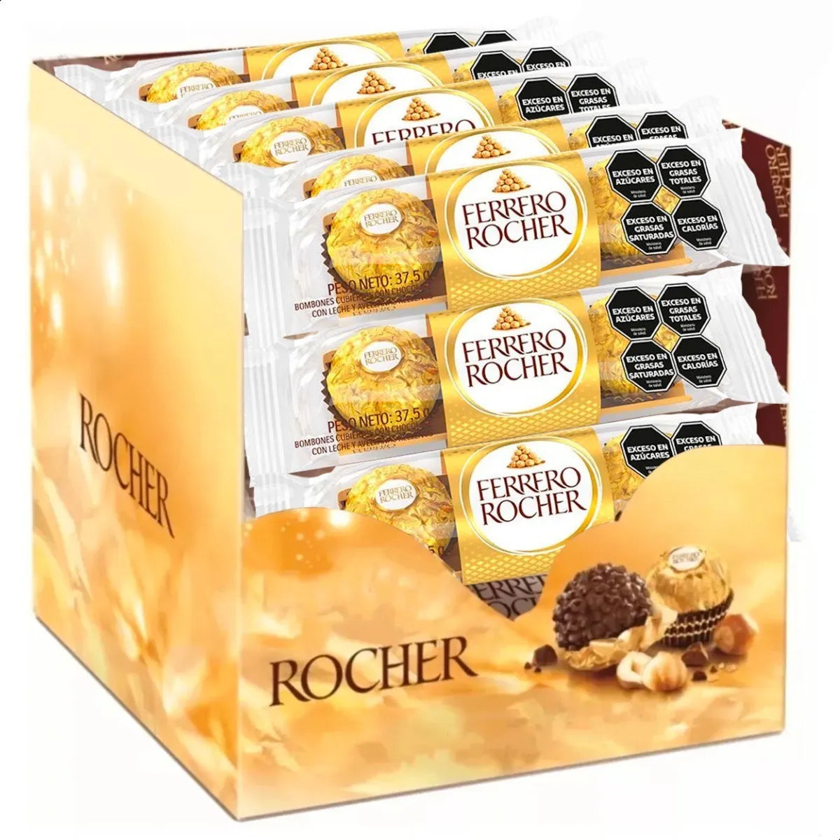 Chocolates Ferrero Rocher Travel Caja - 600g - Attenza.net