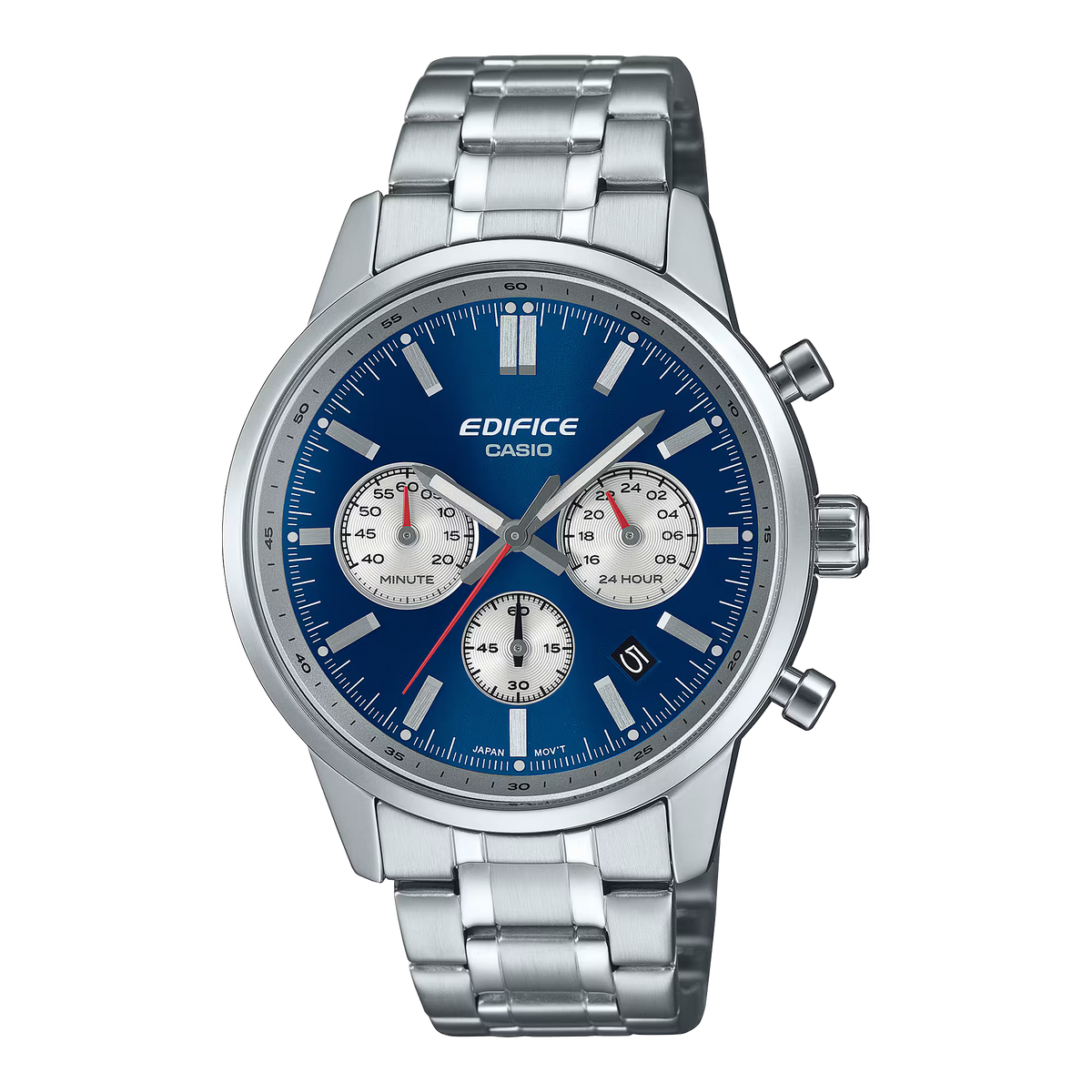 Reloj Análogo Plateado Deportivo de Hombre EFR-575D-2A