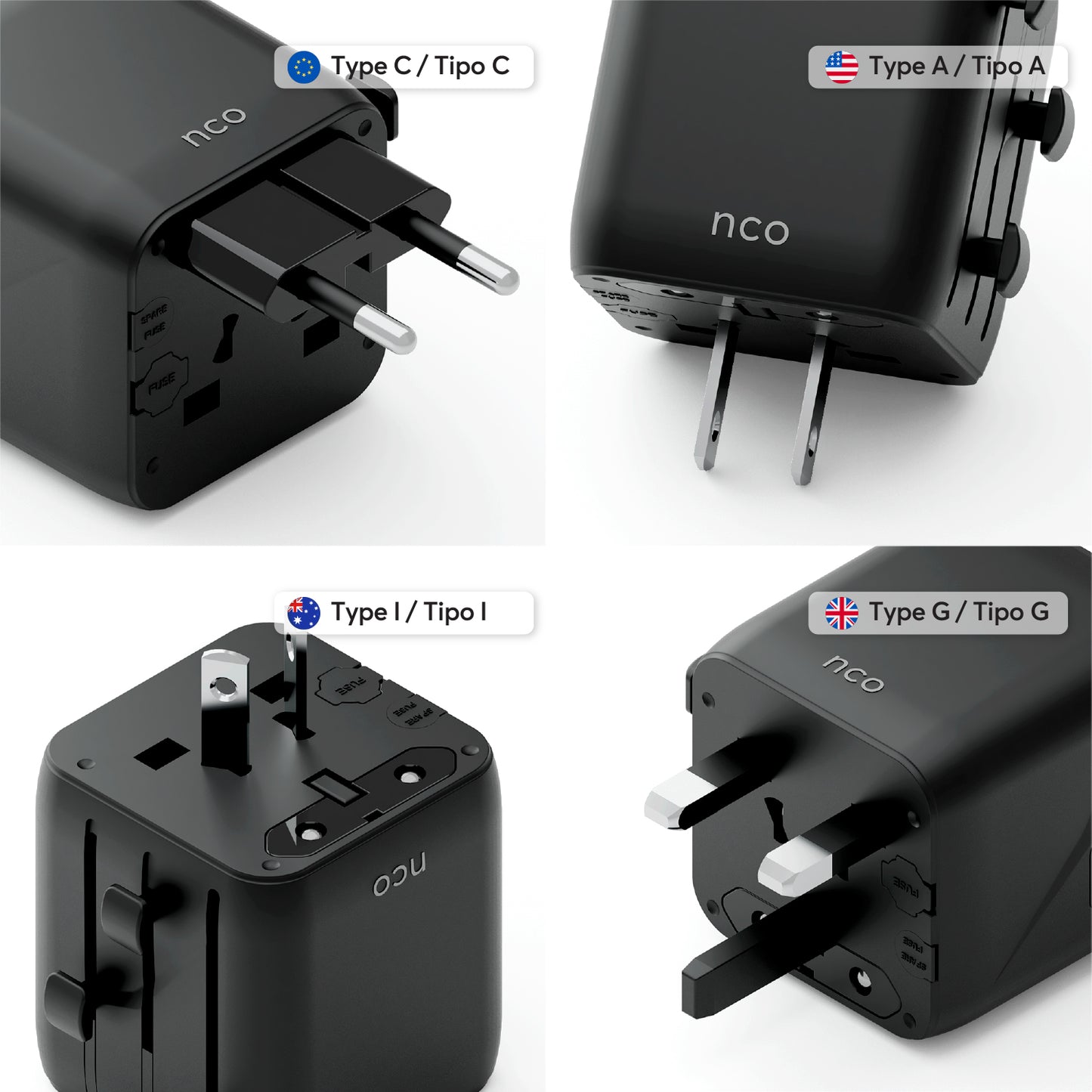 TravelAdapter Universal AC – All in One - Attenza.net