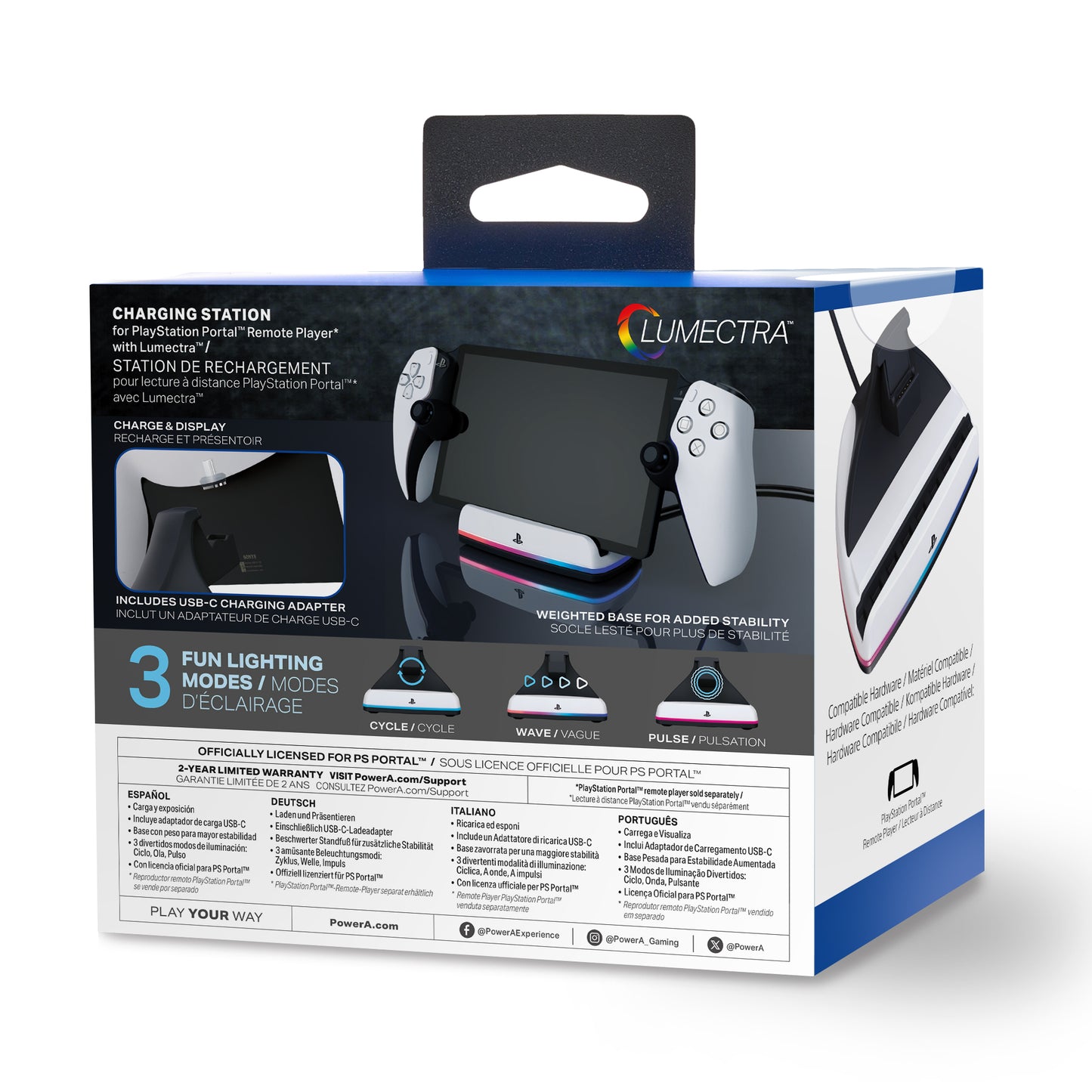 Base de carga PowerA para PlayStation Portal™ Remote con Lumectra™