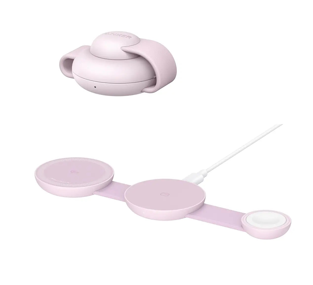 Cargador Inalámbrico plegable Anker MagGo 3 en 1 Qi2 de 15 W - Attenza.net