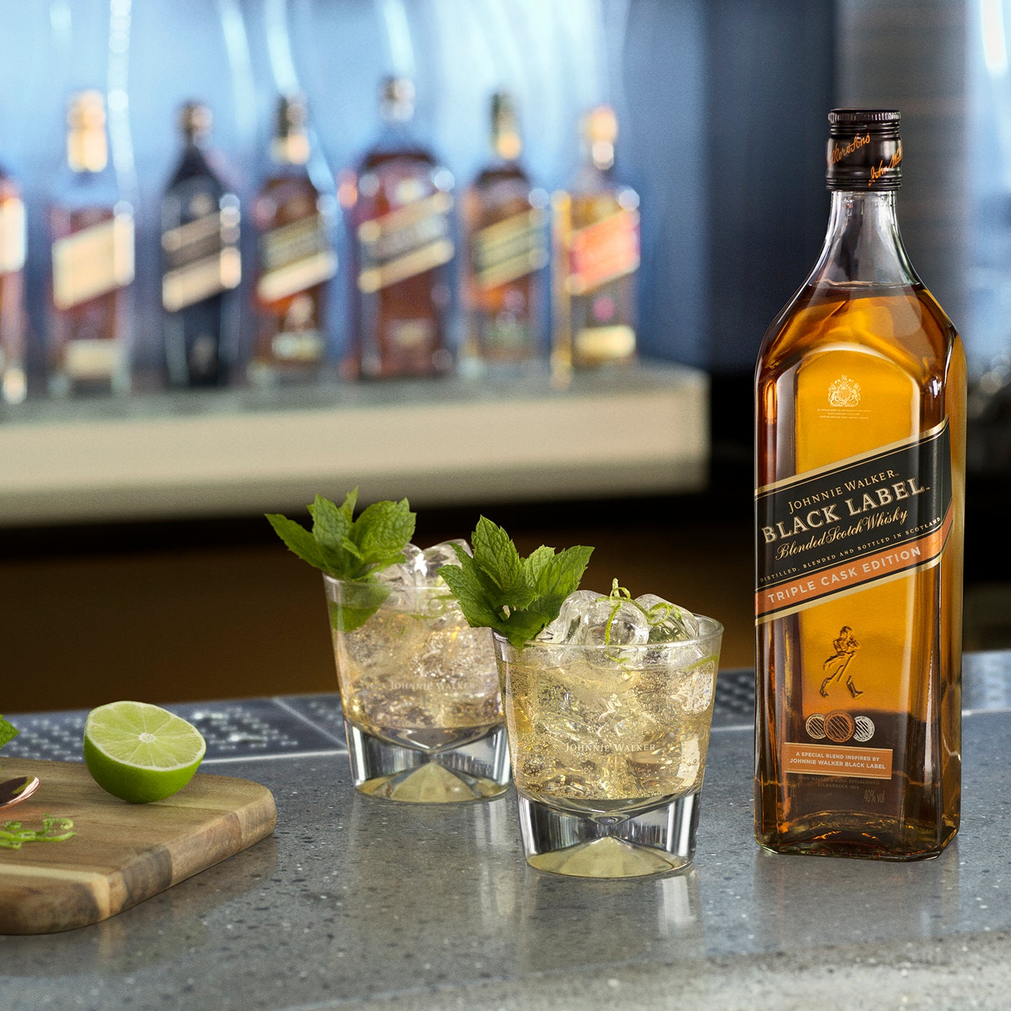 Johnnie Walker Black Label Triple Cask Blended Scotch Whisky - Attenza.net