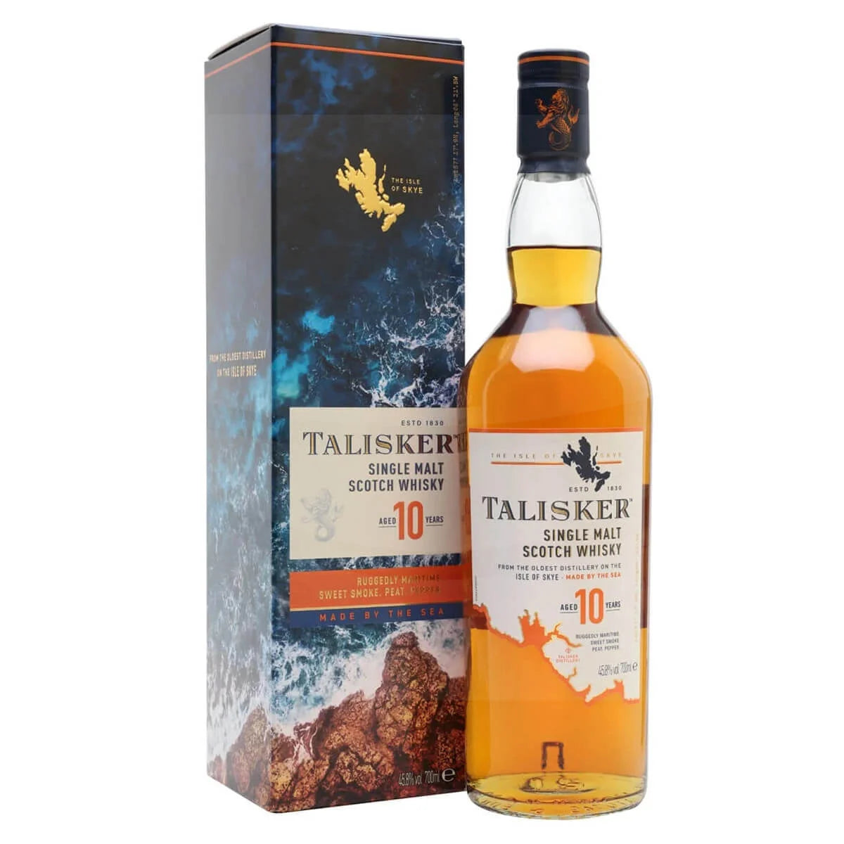 Talisker 10 Year Old Single Malt Scotch Whisky - Attenza.net