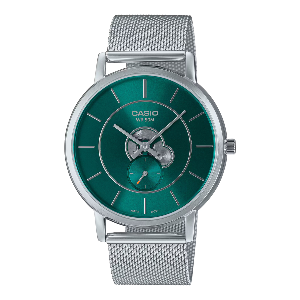 Reloj Análogo Plateado de Hombre MTP-B130M-3A