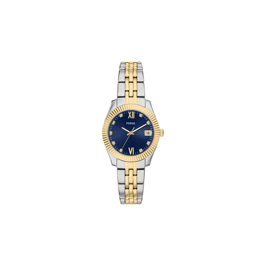 Fossil Reloj Scarlette Análogo Dos Tonos de Mujer