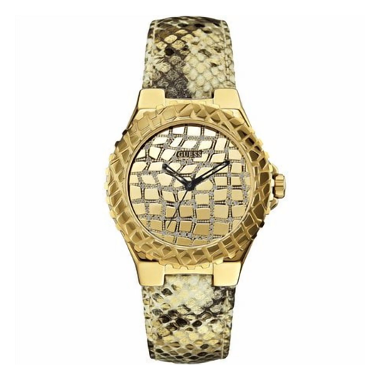 Guess Reloj Annette Oro Analógico Dorado de Mujer