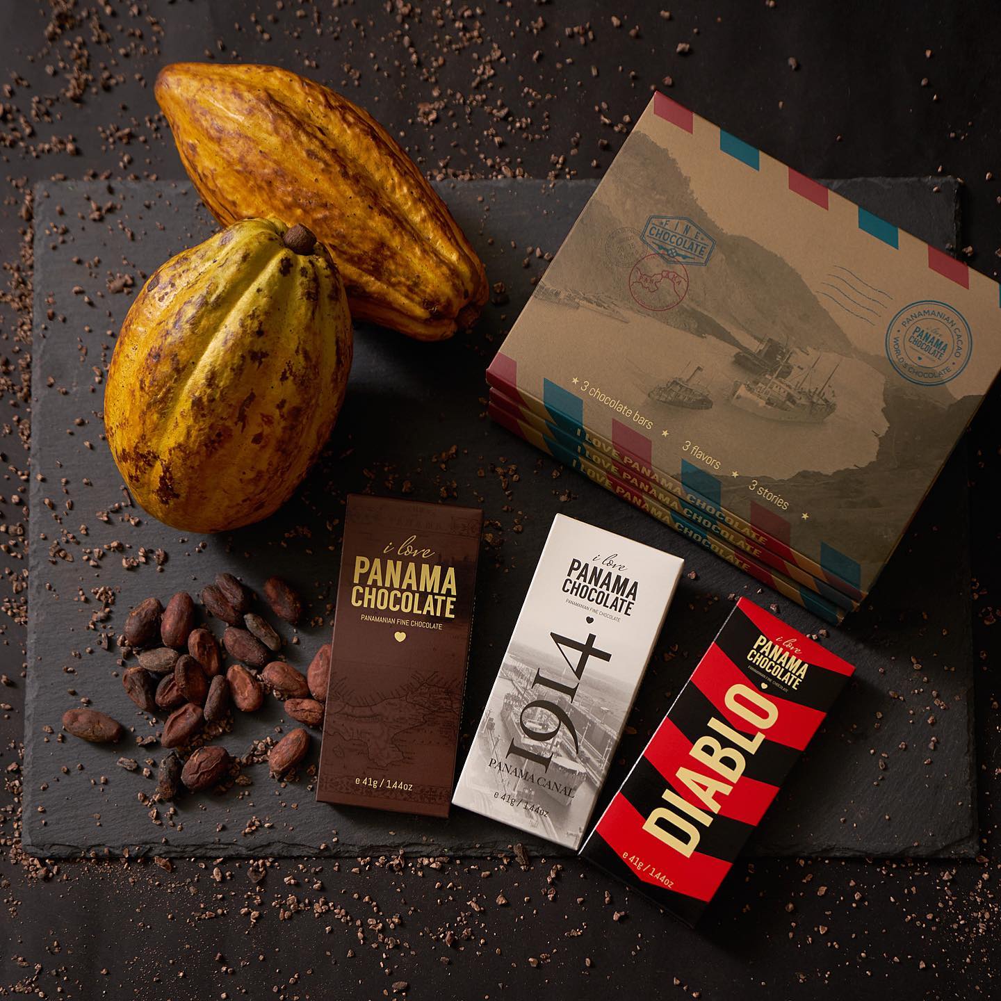 Chocolates I Love Panama  Estafetas Barras -  123g - Attenza.net