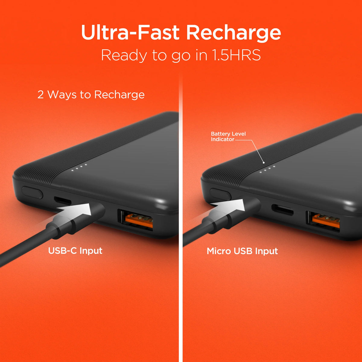 HyperGear Bateria Portable 10,000mAh 20W PD + USB - Attenza Panamá
