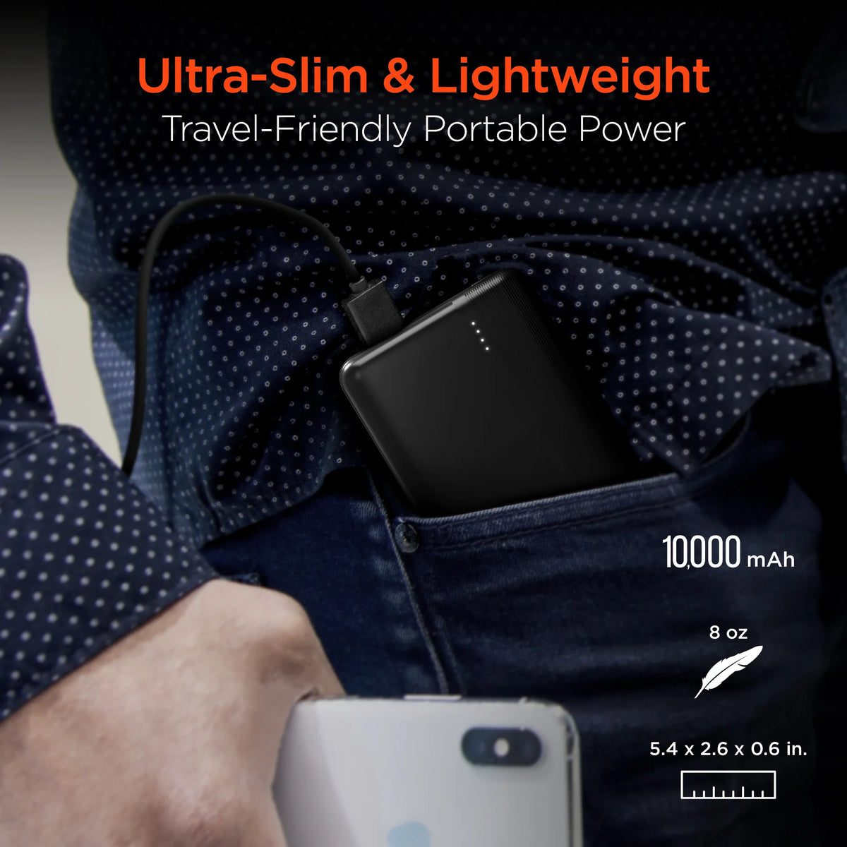 HyperGear Bateria Portable 10,000mAh 20W PD + USB - Attenza Panamá