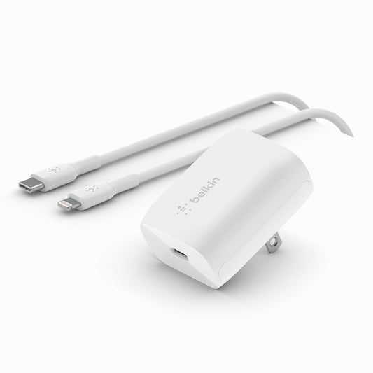 Belkin Cargador USB-C PD 20W + Cable USB-C a Lightning - Attenza.net