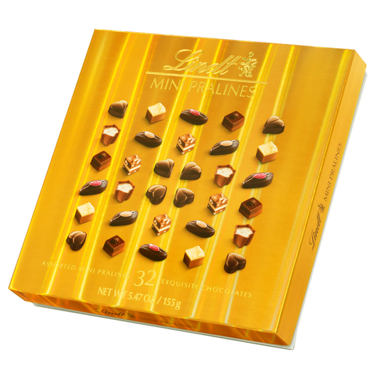 Chocolates Lindt Mini Piralines Gold Caja - 155g - Attenza Panamá