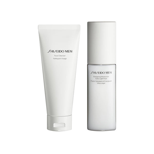 Shiseido Men Hydrating & Cleansing Skincare Set: Face Cleanser 125 ml + Hydrating Lotion 150 ml - Attenza.net