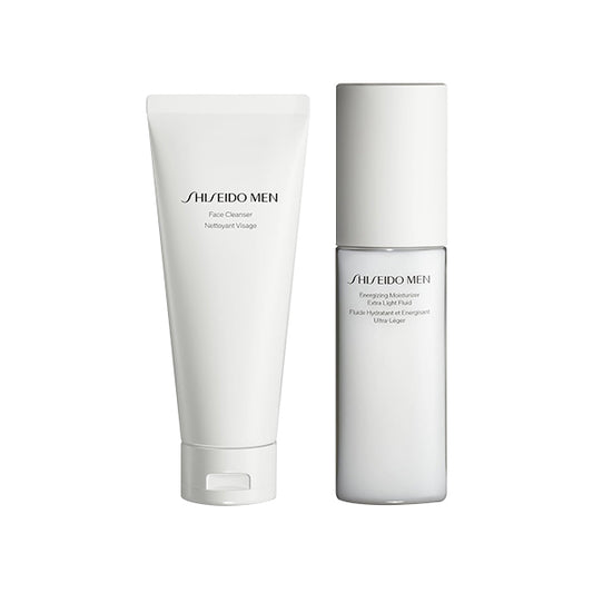 Shiseido Men Hydrating & Cleansing Skincare Set: Face Cleanser 125 ml + Hydrating Lotion 150 ml - Attenza.net