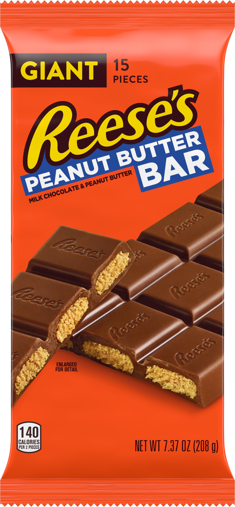 Chocolates Hersheys Reeses Milk Giant Barra - 209g - Attenza.net
