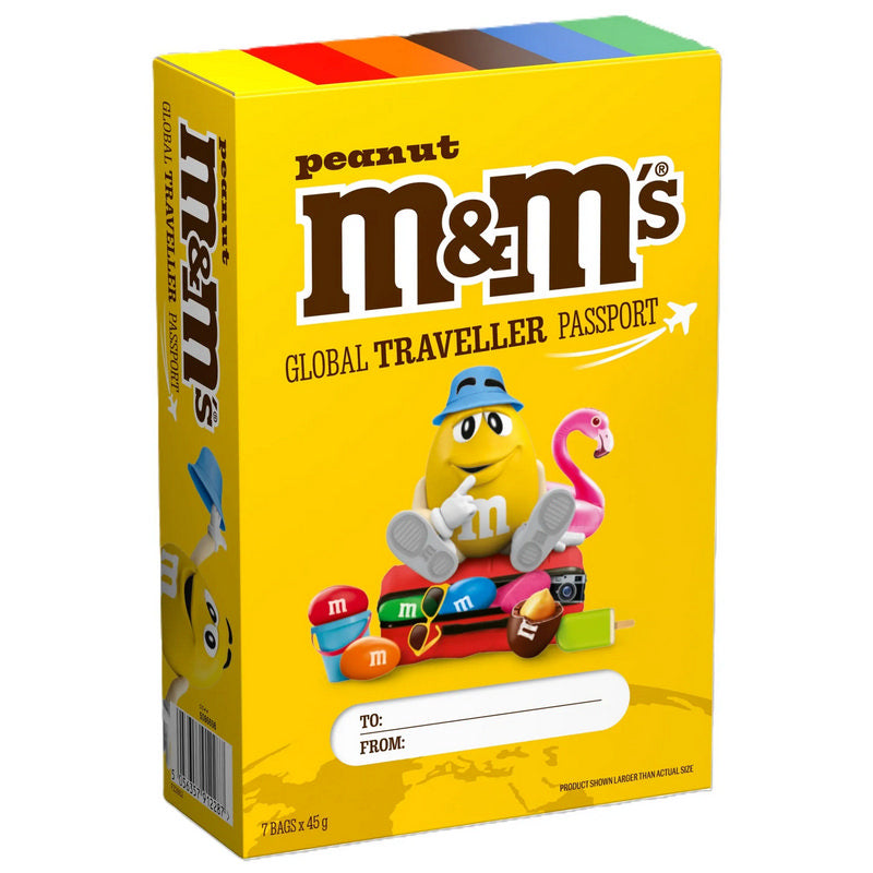 Chocolates M&M Peanut Passport Caja - 315g - Attenza.net