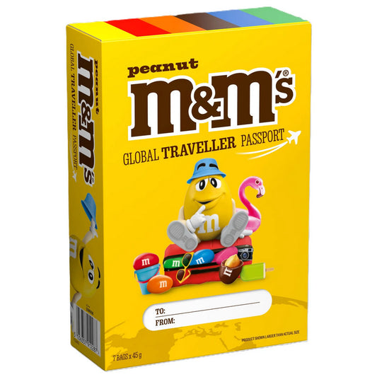 Chocolates M&M Peanut Passport Caja - 315g - Attenza.net