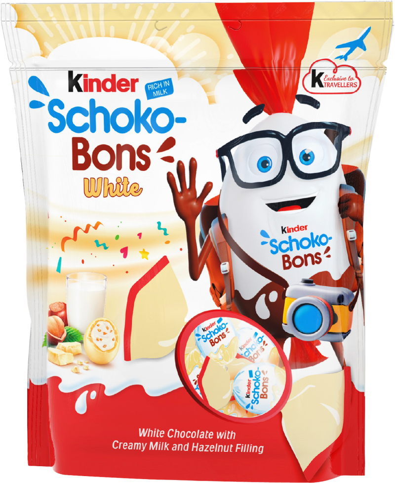 Chocolates Kinder Schokobons Blanco Bolsa - 288g - Attenza.net
