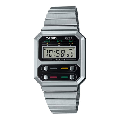 Reloj Digital Alien Vintage Plateado de Hombre - Attenza Panamá
