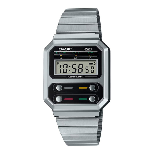 Reloj Digital Alien Vintage Plateado de Hombre - Attenza Panamá