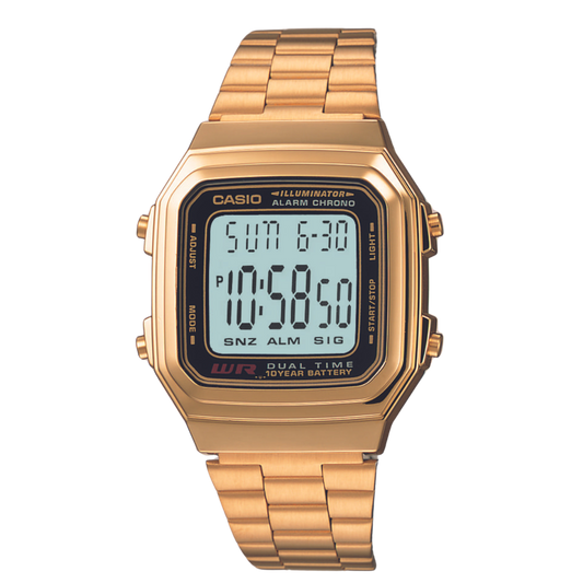 Casio Digital Dorado Unisex A-178WGA-1A