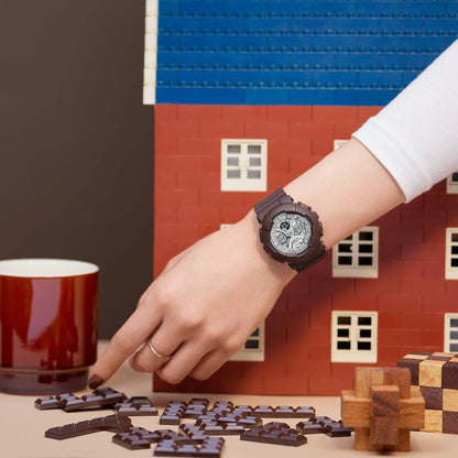 Reloj Análogo-Digital Serie-130 Sport Chocolate de Mujer - Attenza.net