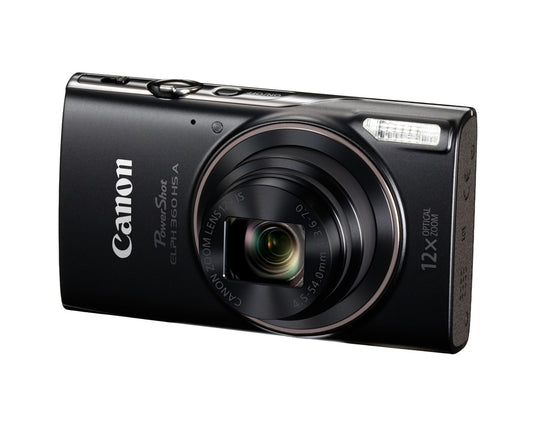 Cámara Fotográfica Digital Canon Powershot ELPH 360 HS A - Negro - Attenza.net