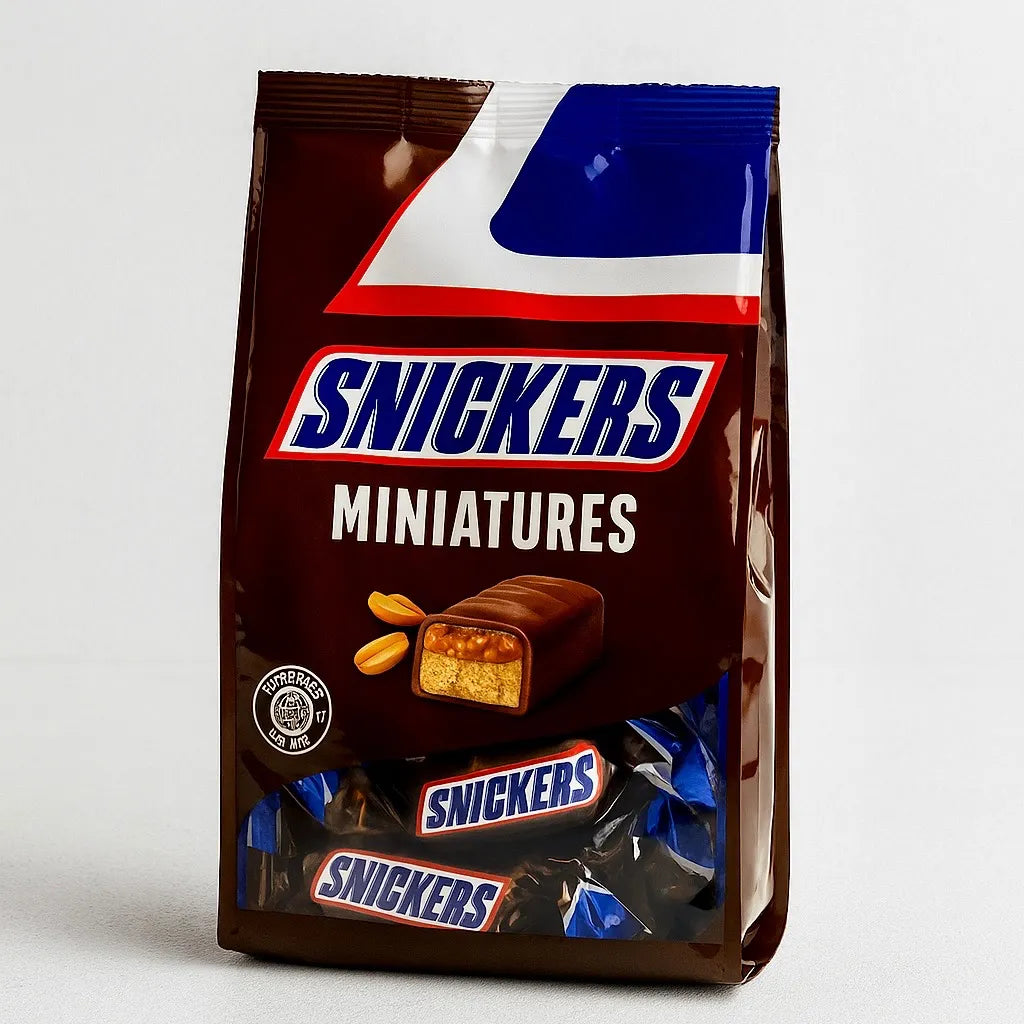 Chocolates Snickers Miniaturas Bolsa - 220g - Attenza.net