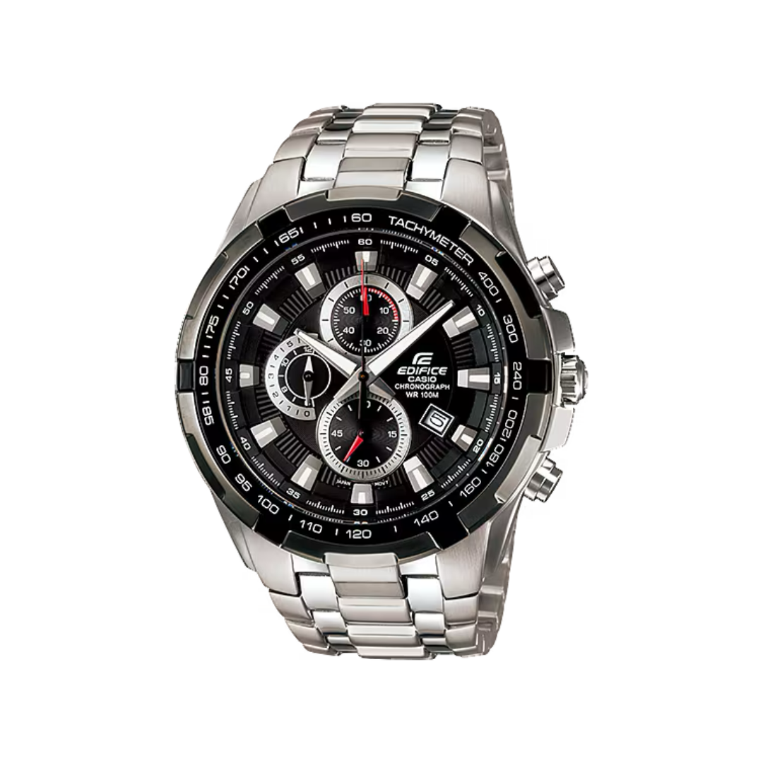 Edifice Analógico Plateado de Hombre EF-539D-1A2