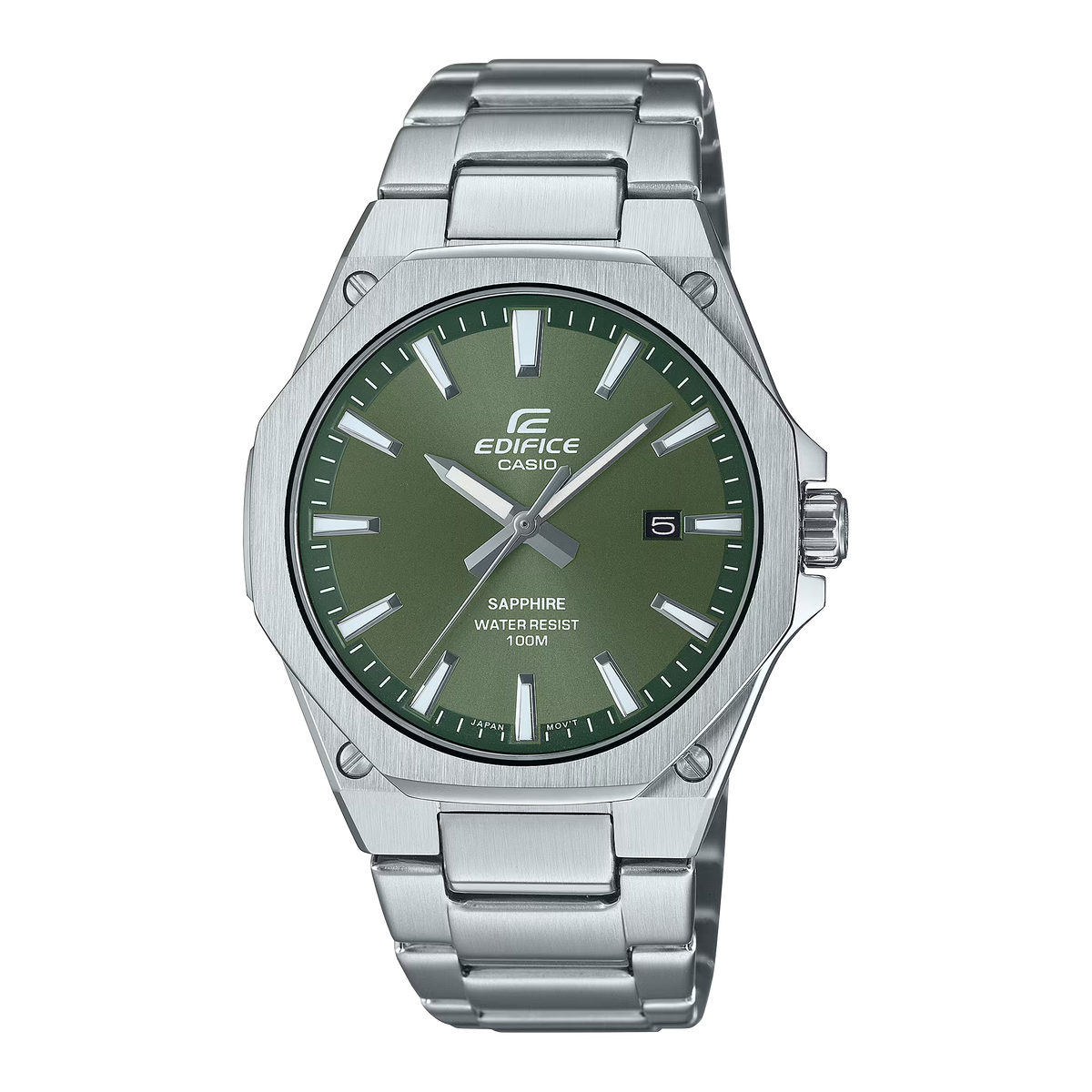 Reloj Análogo Slim Octagonal Luxury Plateado de Hombre - Attenza Panamá
