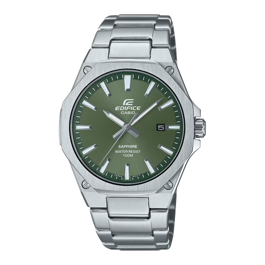 Reloj Análogo Slim Octagonal Luxury Plateado de Hombre - Attenza Panamá