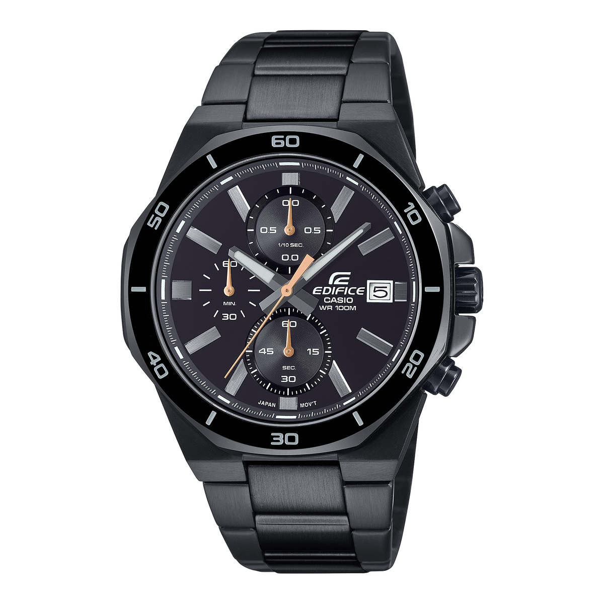 Reloj Análogo Deportivo Negro de Hombre EFV-640DC-1A
