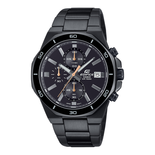 Reloj Análogo Deportivo Negro de Hombre EFV-640DC-1A - Attenza Panamá