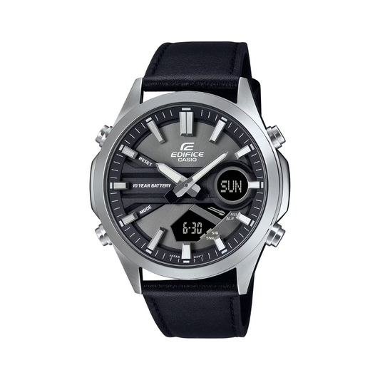 Edifice Analógico-Digital Plateado de Hombre EFV-C120L-8A - Attenza Panamá