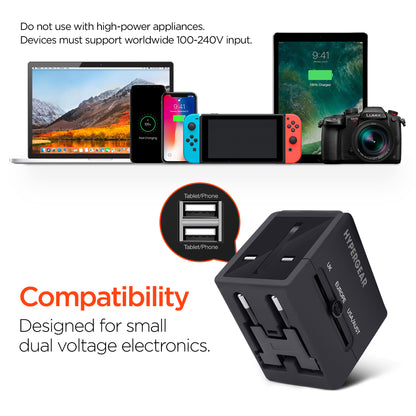 HyperGear Cargador De Viaje & Puerto USB Todo En 1 - Attenza.net