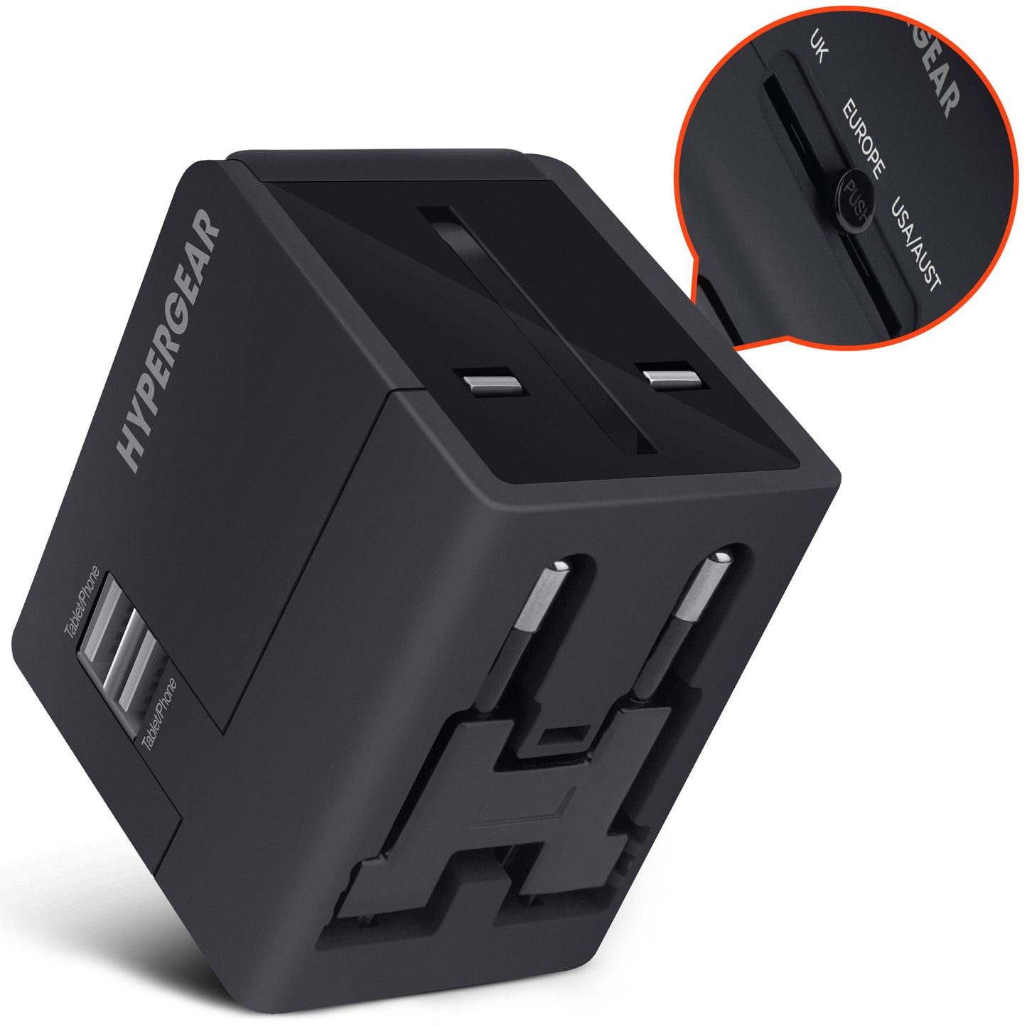 HyperGear Cargador De Viaje & Puerto USB Todo En 1 - Attenza.net