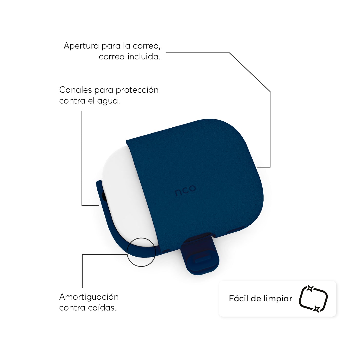 SiliconeGuard para AirPods - Attenza.net