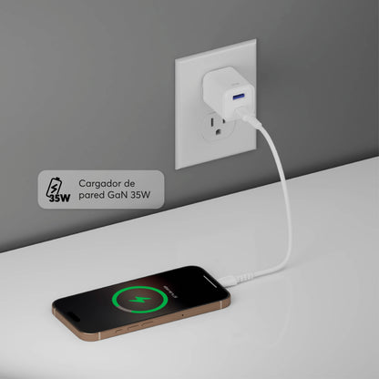Cargador PowerPlug Mini 35W para USB-A - USB-C - Attenza Panamá