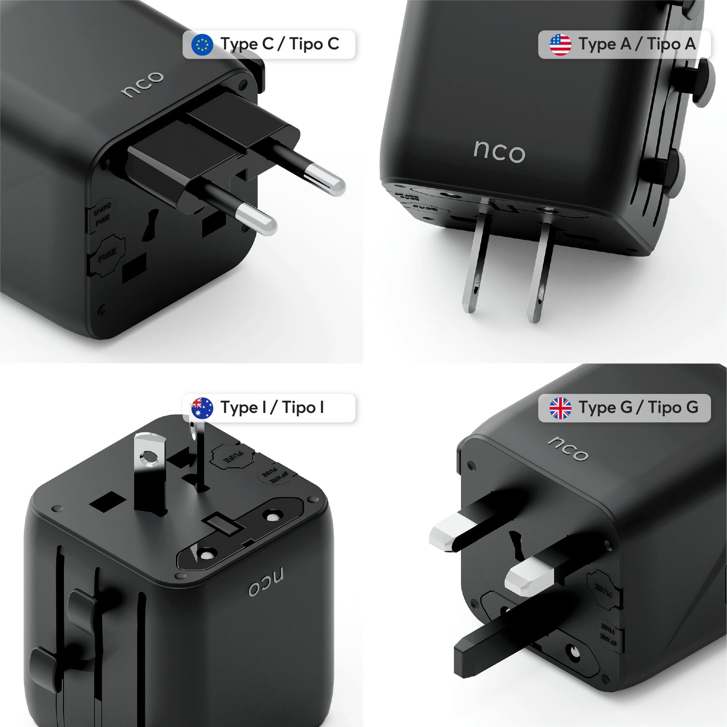 TravelAdapter Universal AC – All in One - Attenza.net