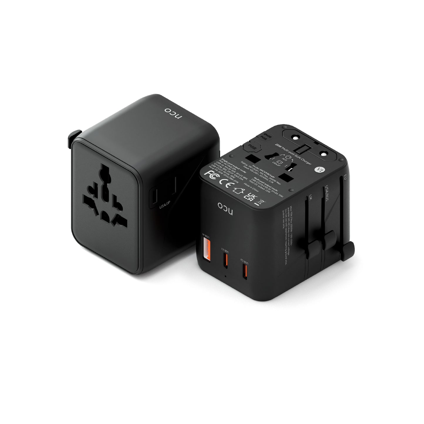 TravelAdapter Universal 25W – USB A / USB C - Attenza.net