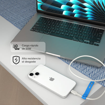 PowerLite 1M Cable USB-C - Lightning - Attenza.net
