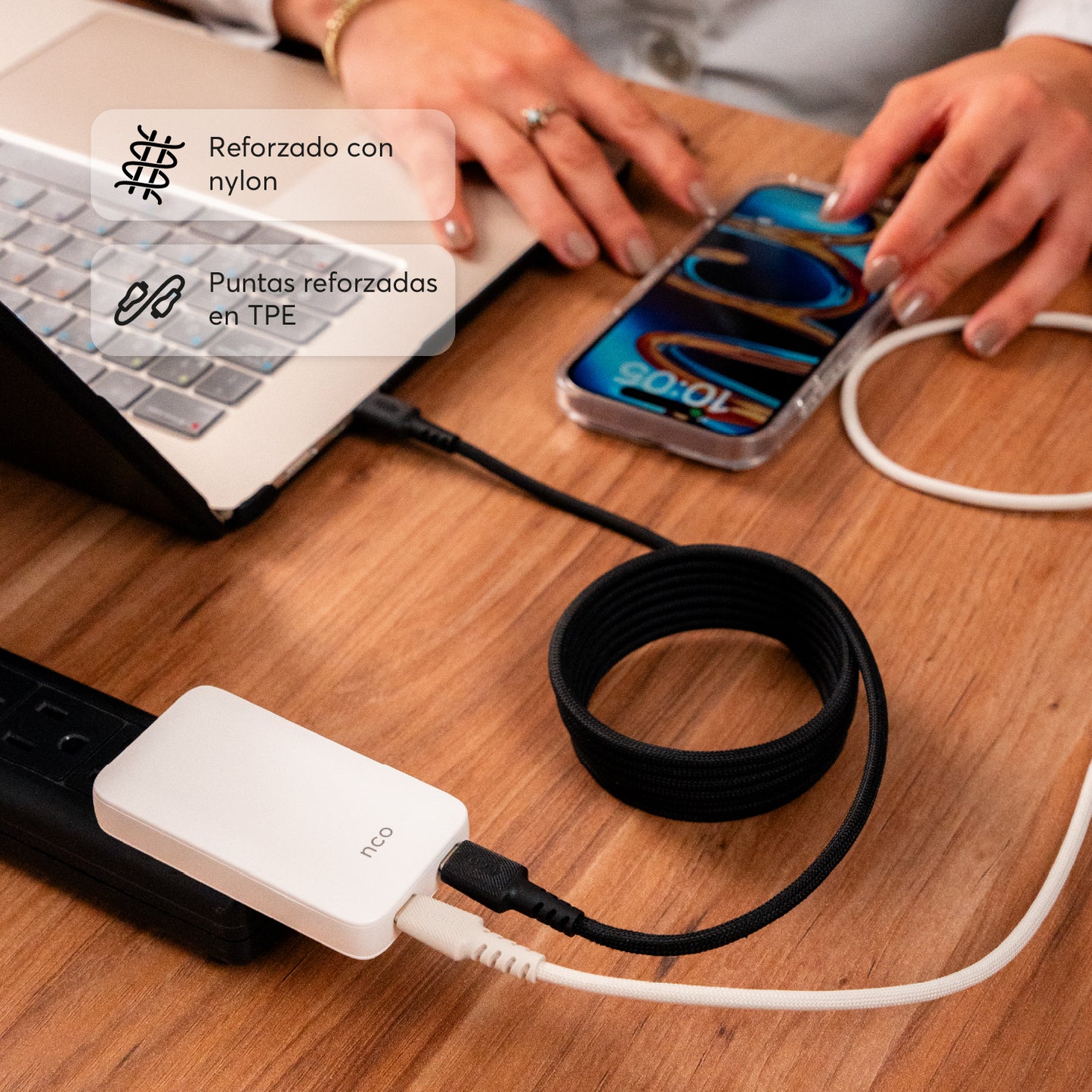 PowerForce 2M Cable Magnético USB-C - USB-C - Attenza.net