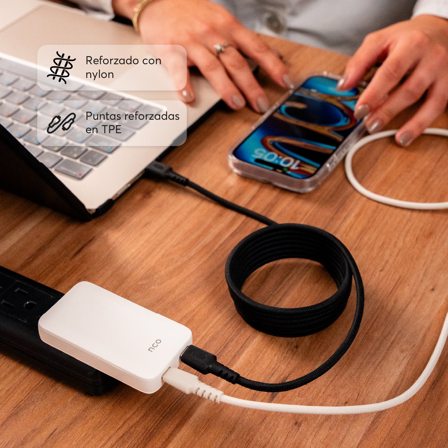 PowerForce 2M Cable Magnético USB-C - USB-C - Attenza.net