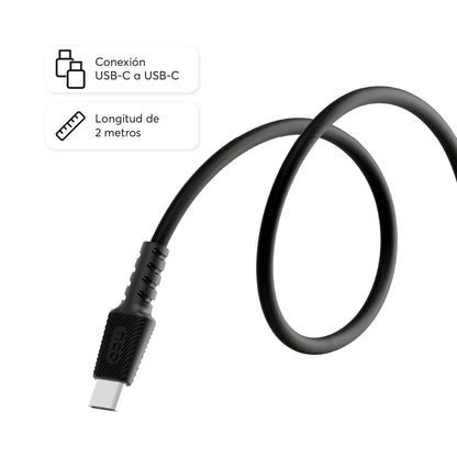 PowerForce 2M Cable Magnético USB-C - USB-C - Attenza.net