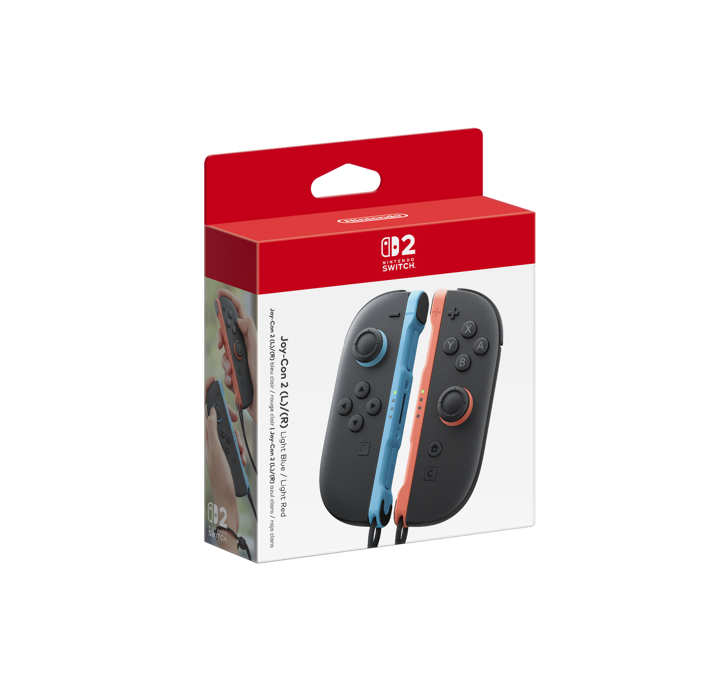 Controles Light Joy-Con™ 2 (L) Azul / (R) Rojo para Nintendo Switch™ 2 - Attenza Panamá