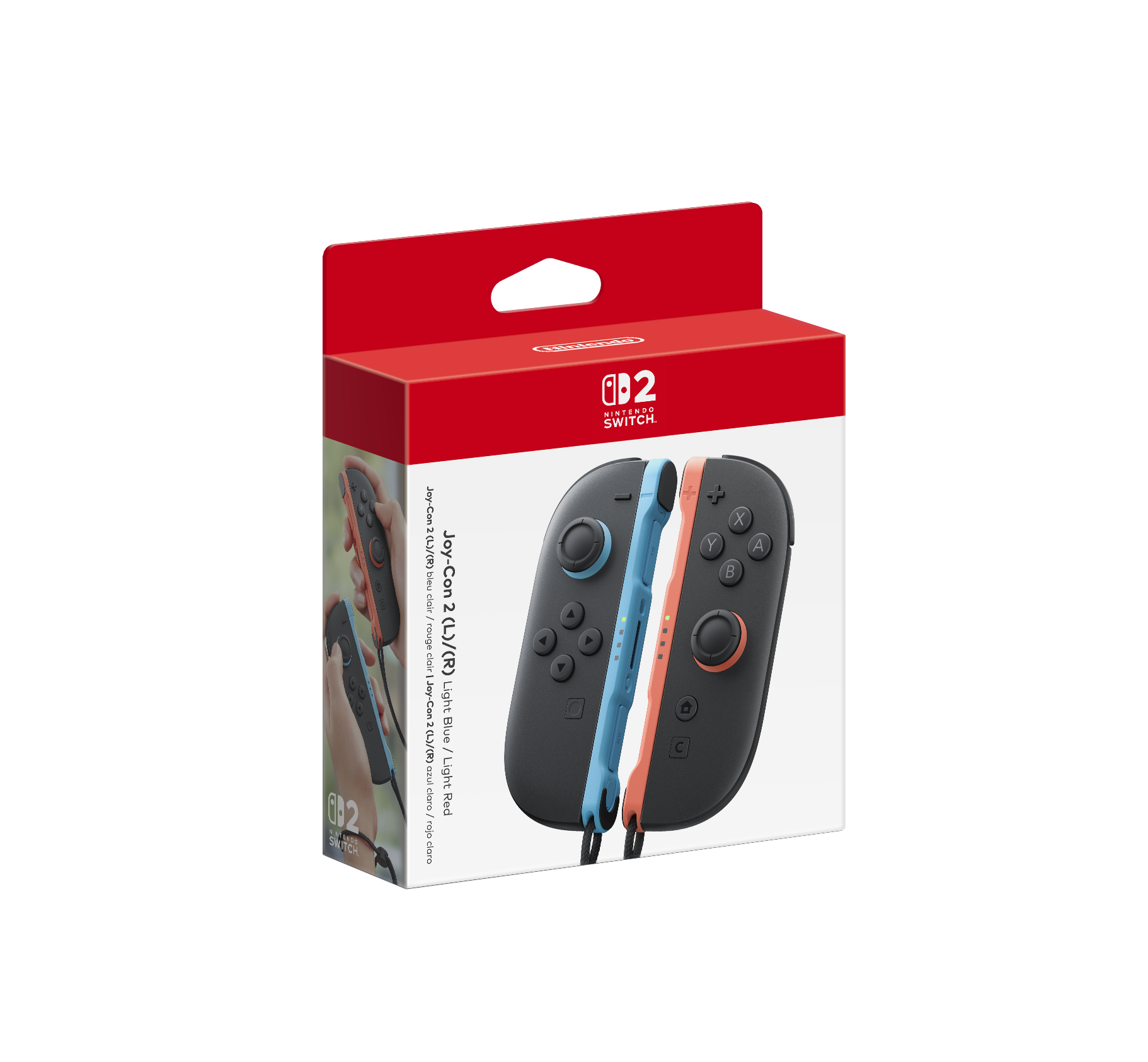 Controles Light Joy-Con™ 2 (L) Azul / (R) Rojo para Nintendo Switch™ 2 - Attenza Panamá