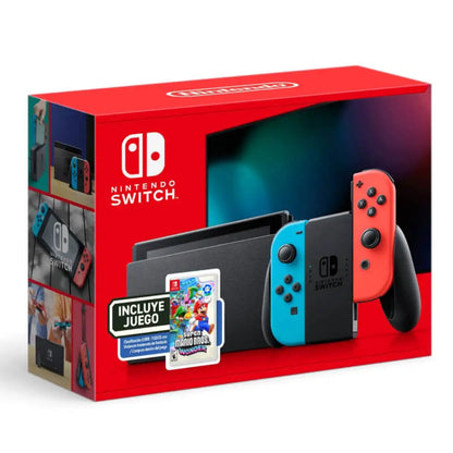 Nintendo Switch Neon + Super Mario Bros. Wonder - Attenza.net