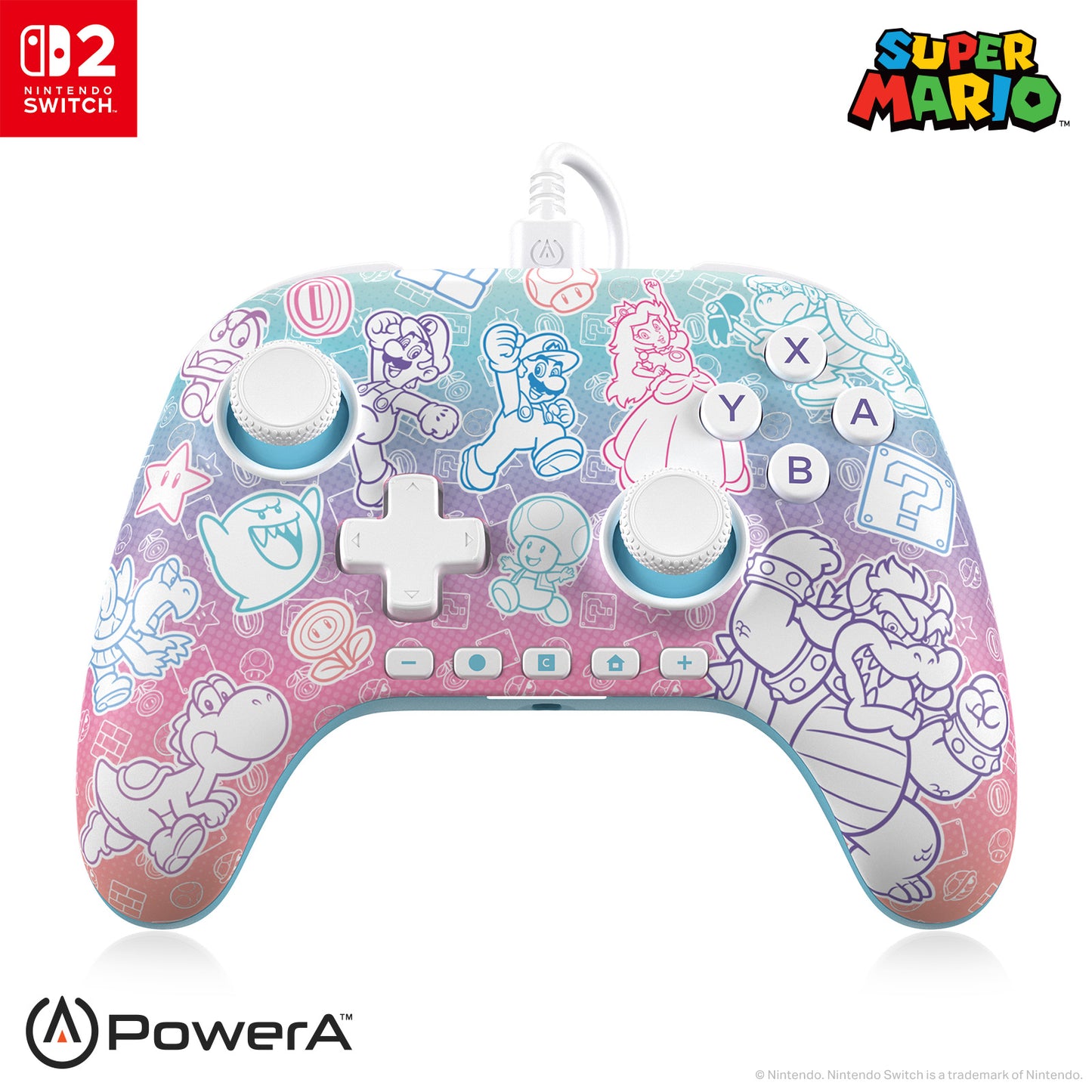 Control alámbrico PowerA para Nintendo Switch™ 2 - Attenza Panamá